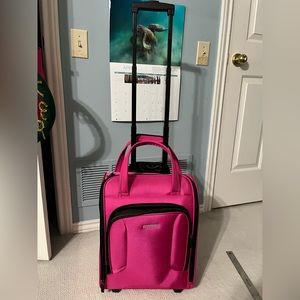 American Tourister 4 Kix Expandable Softside Luggage, Pink, Underseater